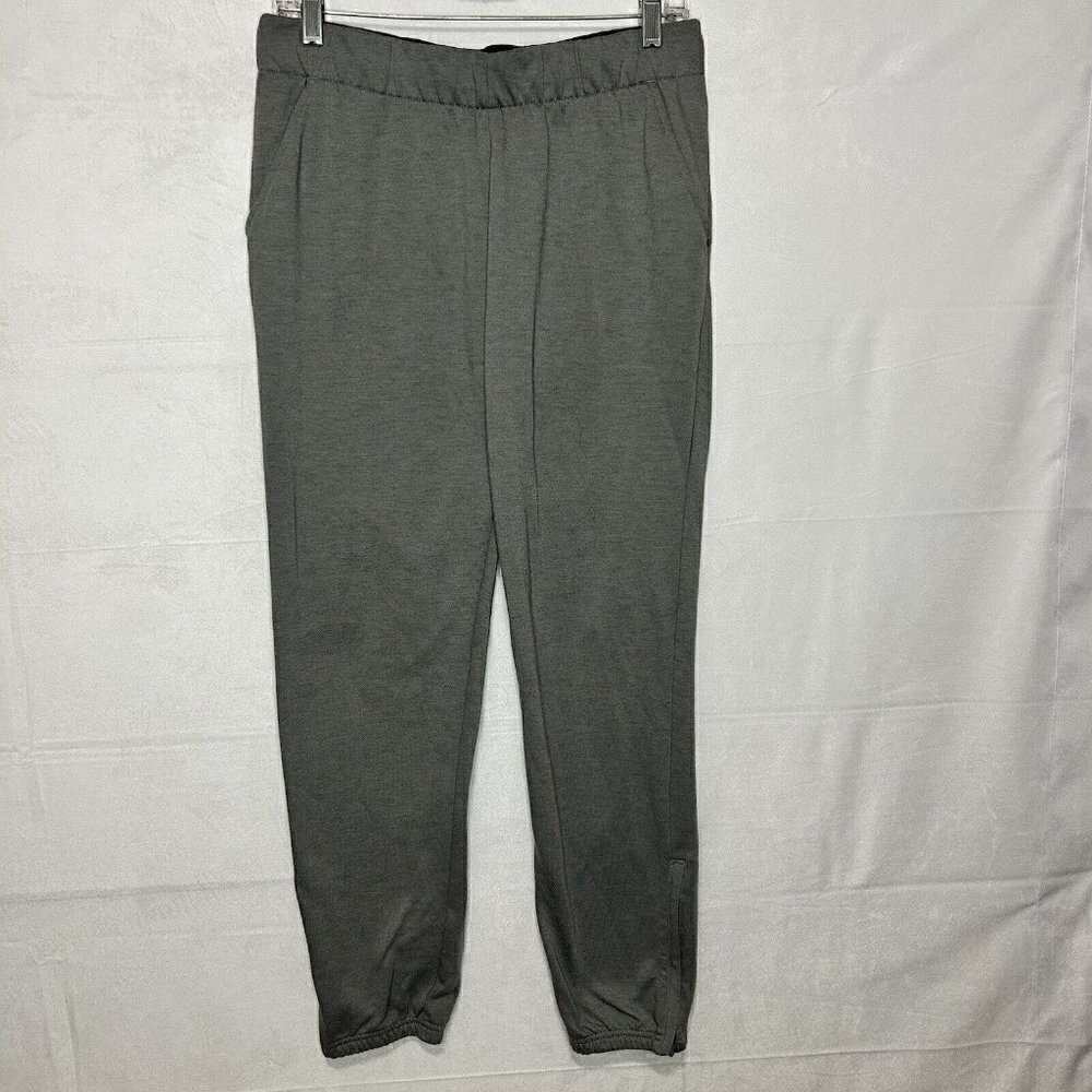 Nike Jogger Pants Gray Dri-Fit Zip Ankle Tapered Athleisure Sz M (30x28.5)